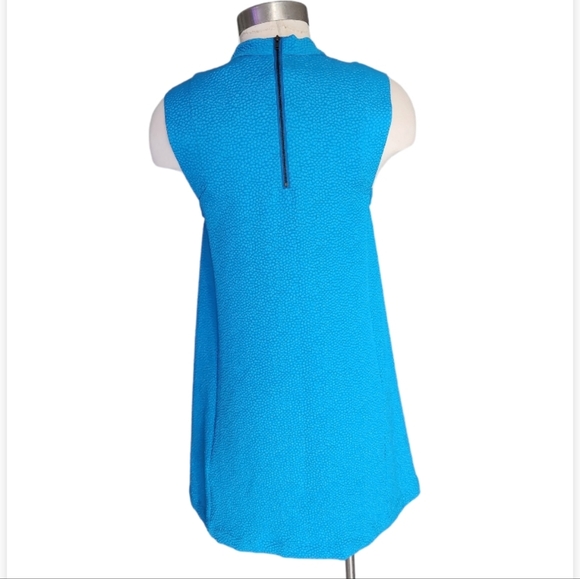 NWT Warehouse High Neck Textured Swing Dress - Picture 2 of 9